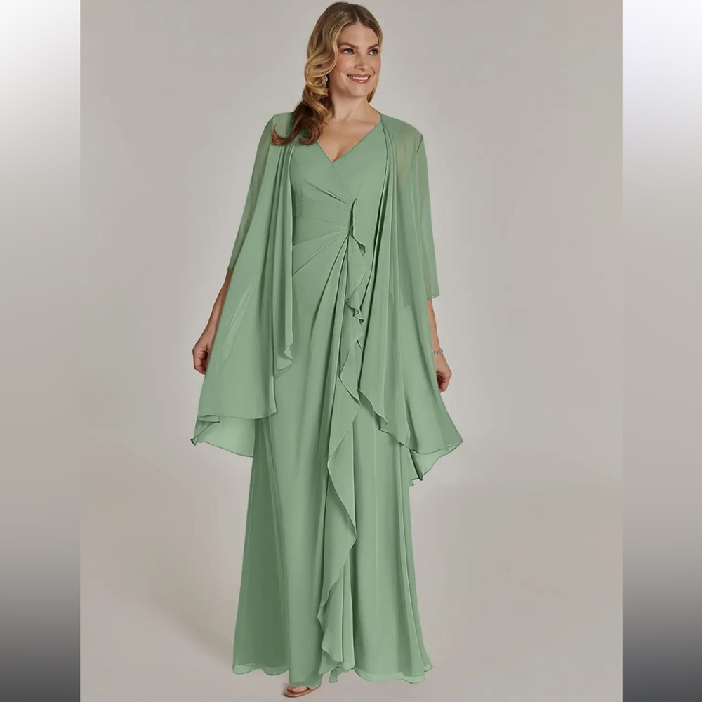 Azazie Manuella Dress Matcha